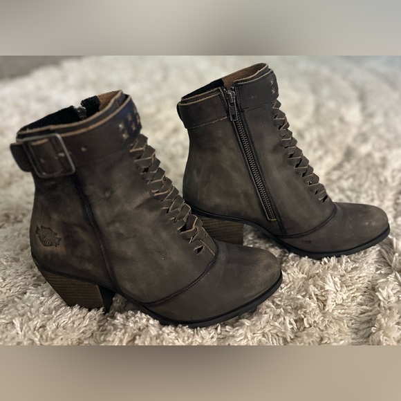 Women’s Harley-Davidson Calkin Boots sz 9 - Picture 3 of 10
